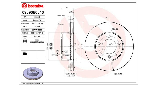 Brake Disc (360406008900)