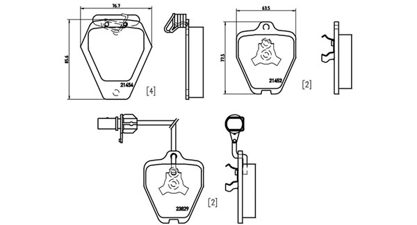 Brake Pad Set, disc brake (363700485096)