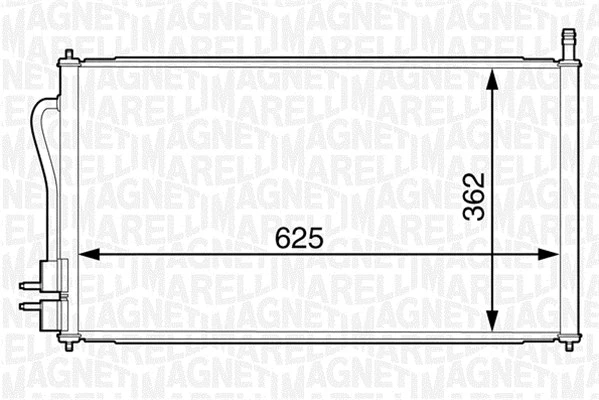 Condenser, air conditioning (350203228000)
