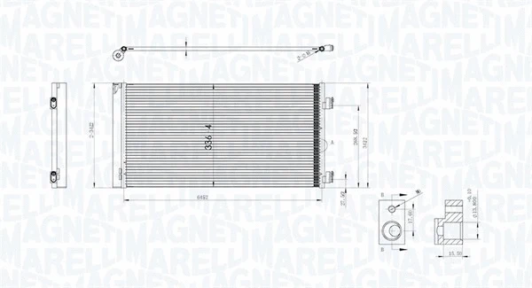 Condenser, air conditioning (350203747000)