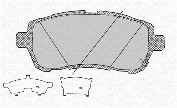 Brake Pad Set, disc brake (363916060684)