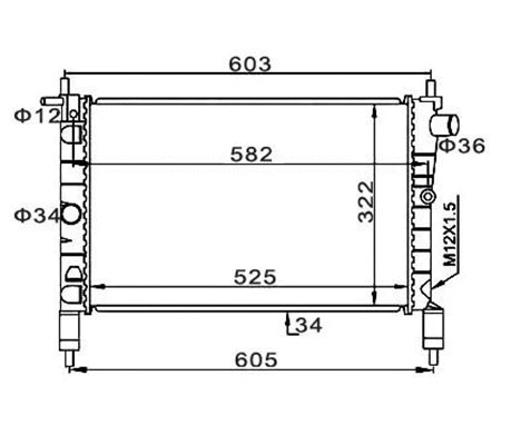 Radiator, engine cooling (359000300230)