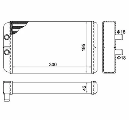 Heat Exchanger, interior heating (359000300940)