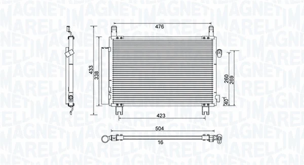 Condenser, air conditioning (350203798000)