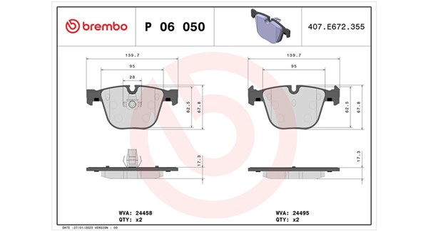 Brake Pad Set, disc brake