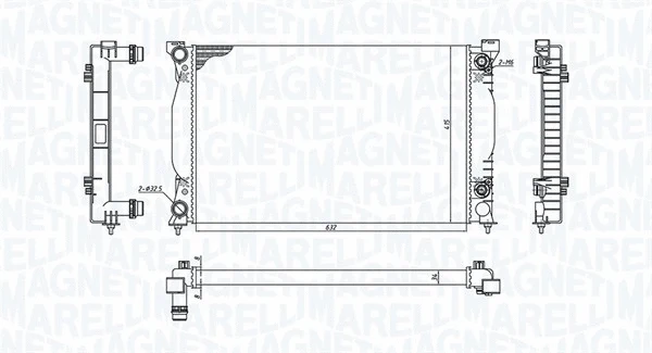 Radiator, engine cooling (350213196600)
