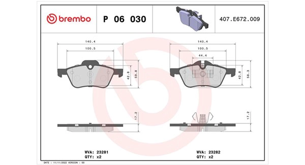 Brake Pad Set, disc brake