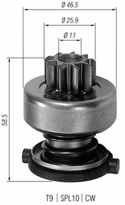 Pinion, starter (940113020200)