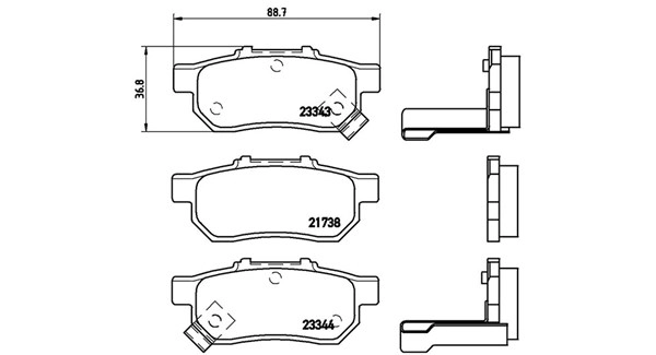Brake Pad Set, disc brake