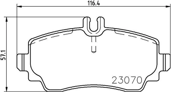 Brake Pad Set, disc brake (363700450047)