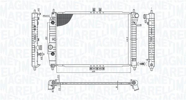 Radiator, engine cooling (350213197400)