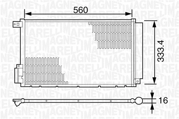 Condenser, air conditioning (350203620000)