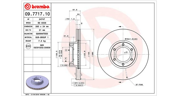 Brake Disc (360406044200)