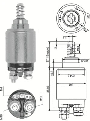 Solenoid Switch, starter (940113050261)