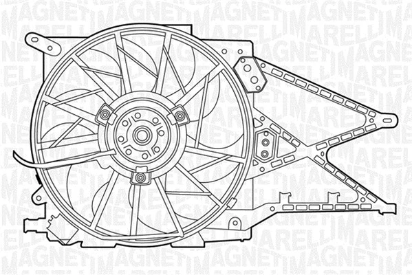 Fan, engine cooling (069422330010)