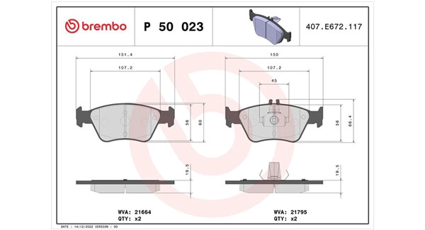 Brake Pad Set, disc brake