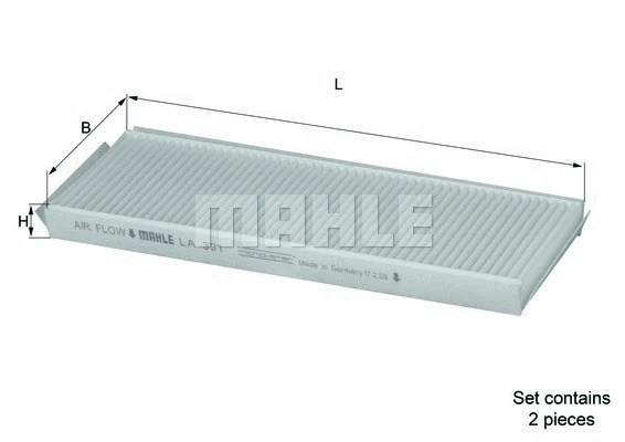 Filter, cabin air (154703565030)