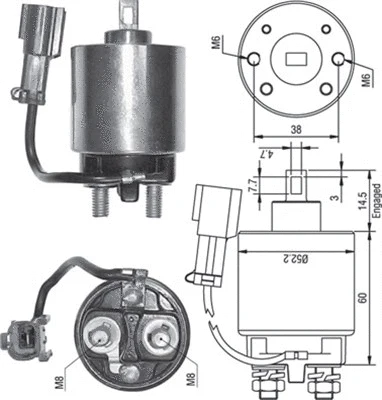 Solenoid Switch, starter (940113050244)