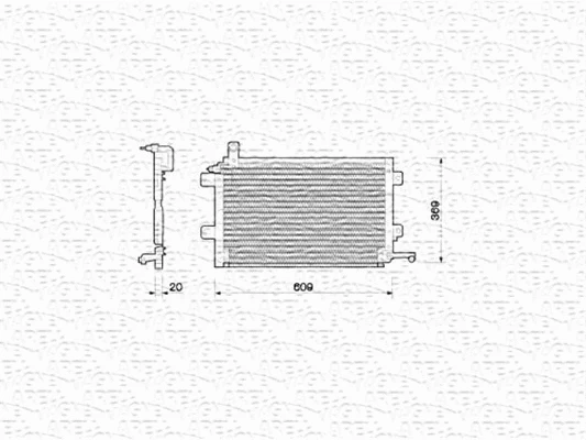 Condenser, air conditioning (350203206000)