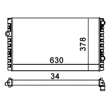 Radiator, engine cooling (359000300700)