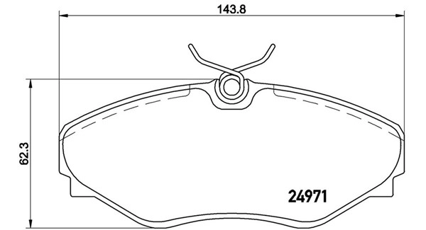 Brake Pad Set, disc brake (363700468055)