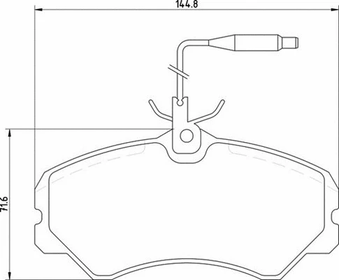 Brake Pad Set, disc brake (363700205039)