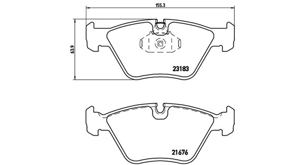 Brake Pad Set, disc brake (363700506043)