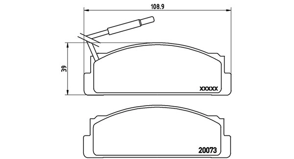 Brake Pad Set, disc brake (363700423005)