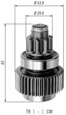 Pinion, starter (940113020265)