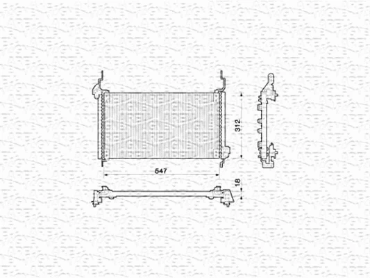 Condenser, air conditioning (350203146000)