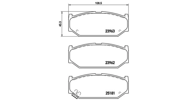 Brake Pad Set, disc brake (363700479023)