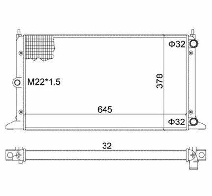 Radiator, engine cooling (359000300620)