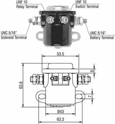 Solenoid Switch, starter (940113050017)