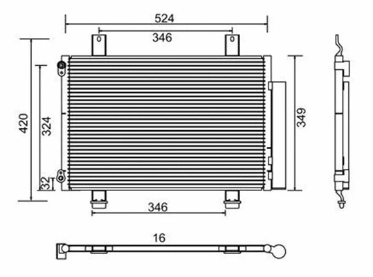 Condenser, air conditioning (359003221540)