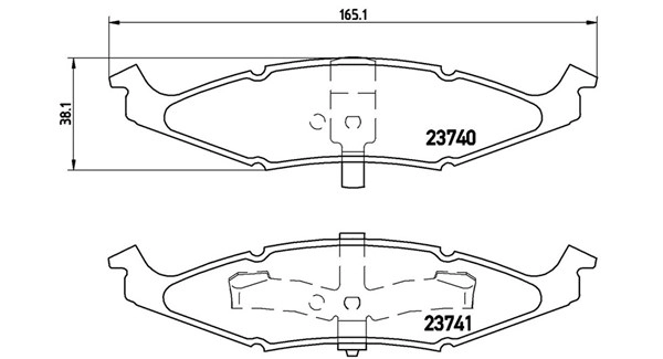 Brake Pad Set, disc brake (363700411009)