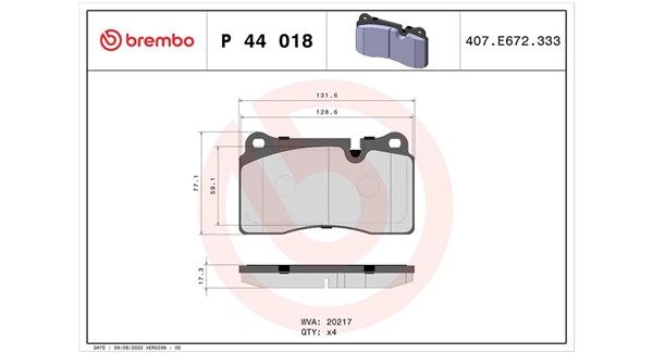 Brake Pad Set, disc brake