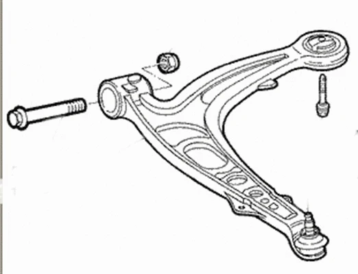 Control/Trailing Arm, wheel suspension (301181303400)