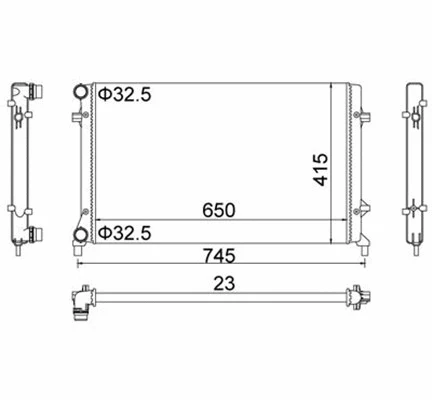 Radiator, engine cooling (359000300260)