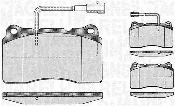 Brake Pad Set, disc brake (363916060121)