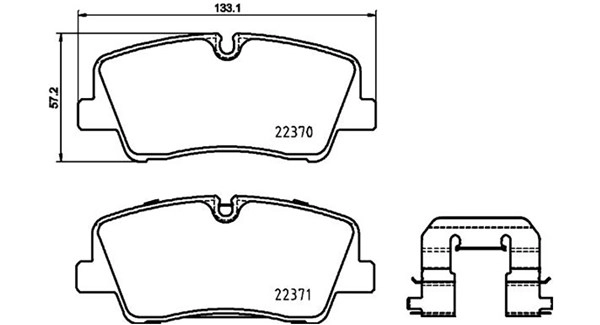 Brake Pad Set, disc brake (363700430085)
