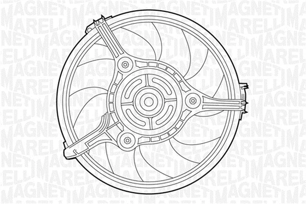 Fan, engine cooling (069422267010)
