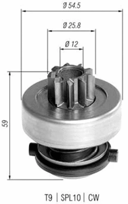 Pinion, starter (940113020372)