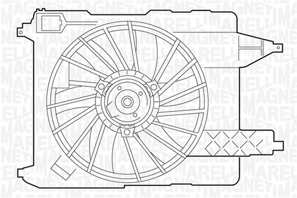 Fan, engine cooling (069422355010)