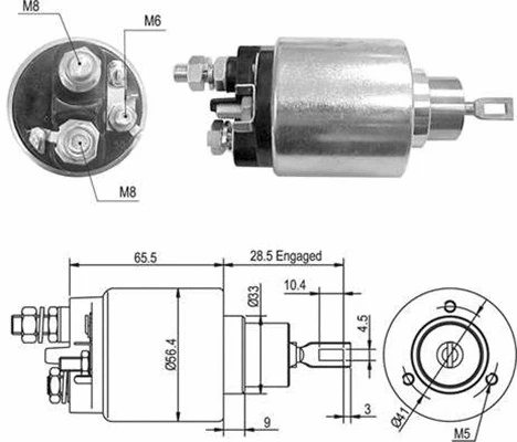 Solenoid Switch, starter (940113050365)