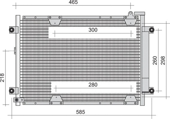 Condenser, air conditioning (350203353000)