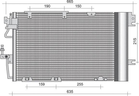 Condenser, air conditioning (350203258000)