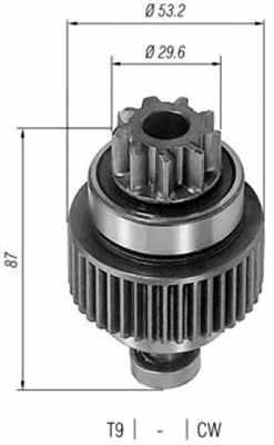 Pinion, starter (940113020224)