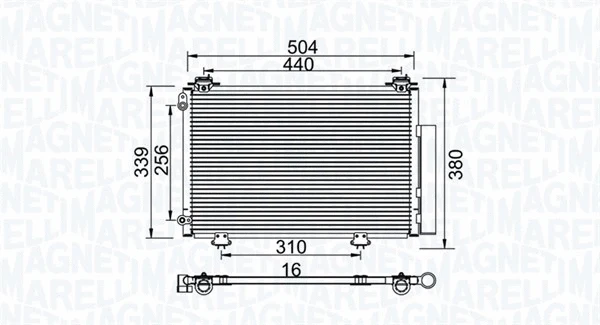 Condenser, air conditioning (350203736000)