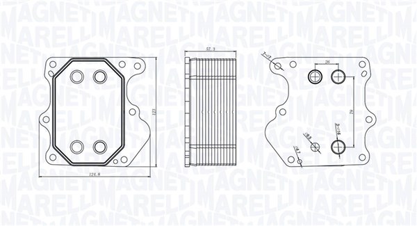 Oil Cooler, engine oil (350300000500)