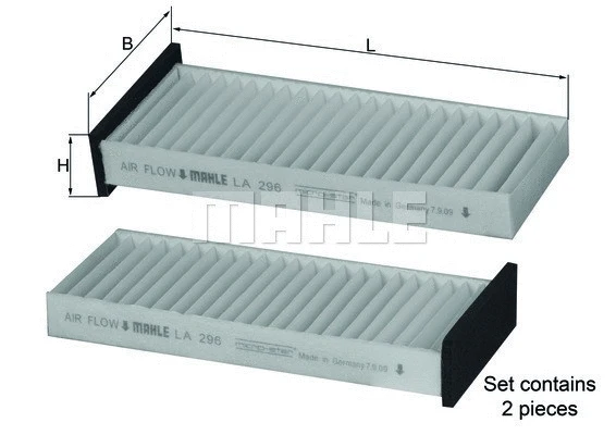 Filter, cabin air (154703250010)